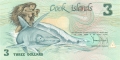 Cook Islands 3 Dollars, 1987